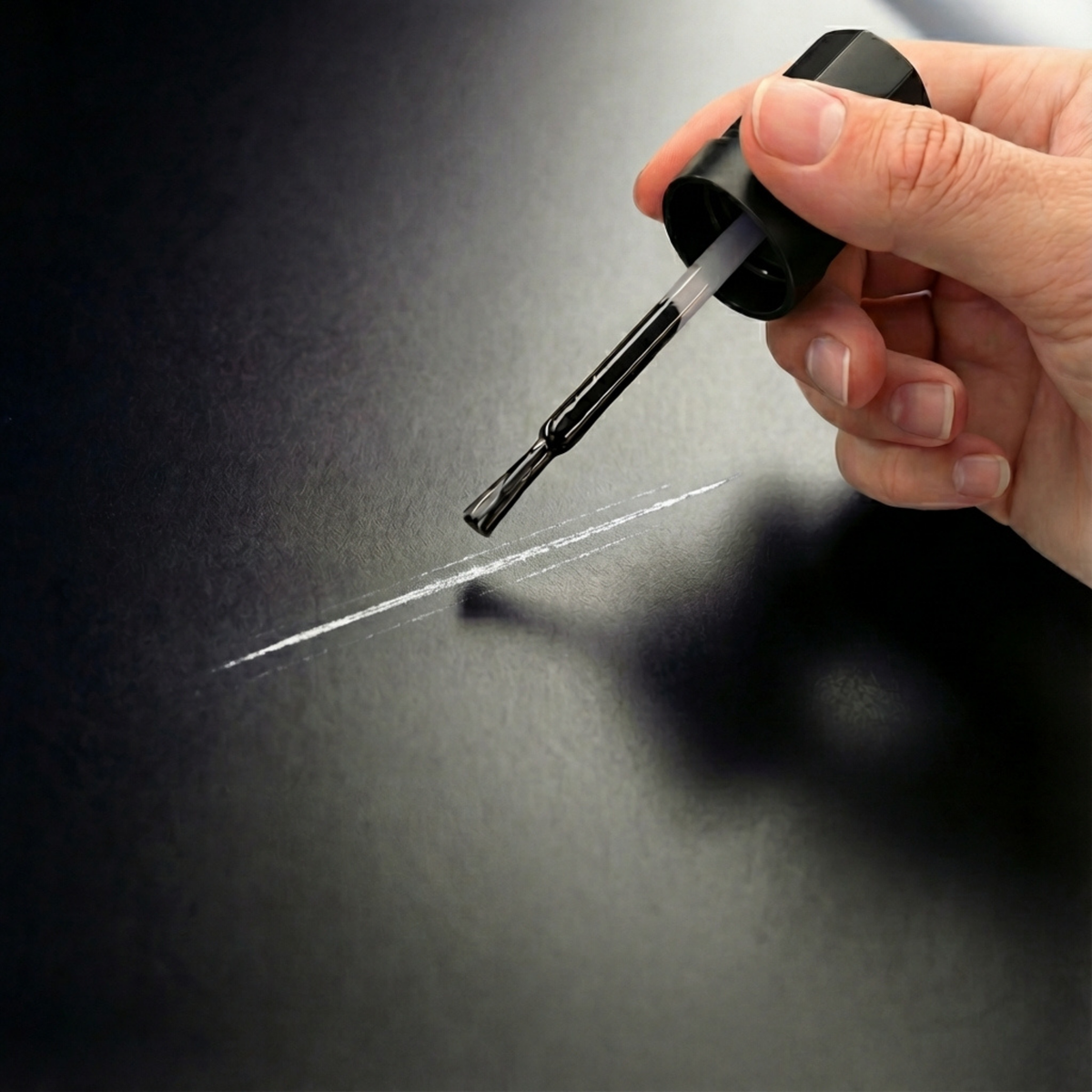 Feine Spitze statt breiter Pinsel